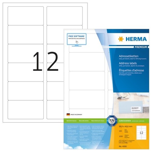 Herma 4666 adressetiketten - herma,