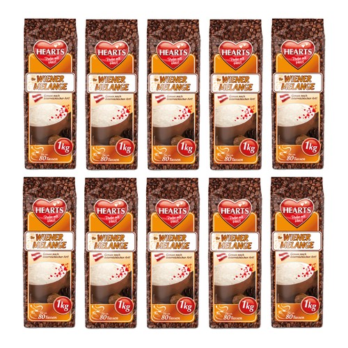 Hearts cappuccino wiener - hearts,