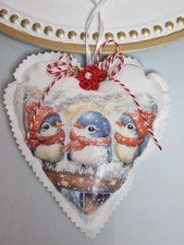 1 Herz, Stoff Herz, Anhänger