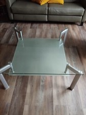 glastisch couchtisch, ca. 100 x 100 x 42 cm