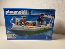 Playmobil Zollschiff 4471 mit 2 Figuren, Hund und Zubehör