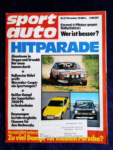 Sport auto 1978 walter - auto, 12/1978