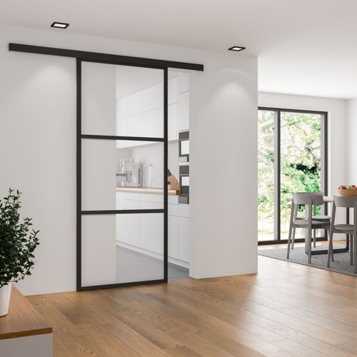 Glasschiebetür komplettset - glasschiebetür,