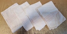 4 schöne alte Halb Leinen Handtücher Spruchband SOPHIE JACOBSEN 0,55m x 1,02m