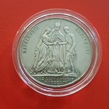 1854-A Wien Österreich 1 Gulden Franz Josef I. anlässlich Hochzeit mit Elisabeth