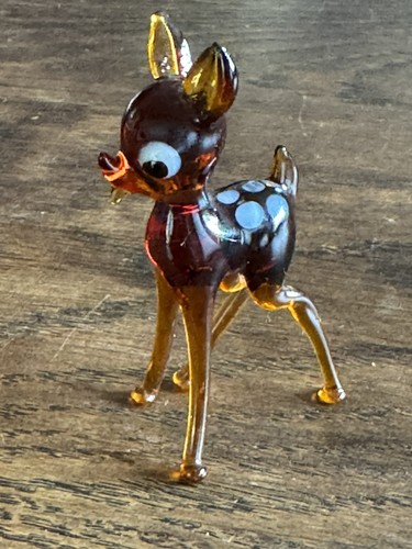 Vintage kristall glastiere - vintage,