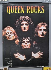 QUEEN Rocks JAP Promo Poster FREDDIE MERCURY BRIAN MAY ROGER TAYLOR