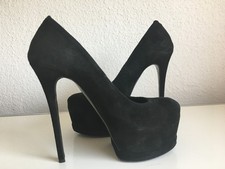 Gianamrco Lorenzi High Heel Plateau Pumps in schwarz