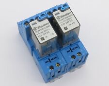 2x Koppelrelais FINDER Steckrelais 55.34.9.024.0090 24V DC 4W 7A + Sockel 94.04