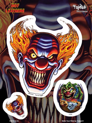 Evil clown aufkleber - evil,