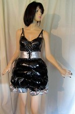 Lackdaunenhose kurz Daunenshorts Lackwindelhose  Vinylpants,Downpanty,Diaperpant