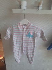 Topomini ♡ Einteiler ♡ ♡ 100 % Baumwolle ♡ Baby Mädchen ♡  ♡ Größe 56 ♡ Elefant 