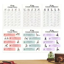 Stuhl-Yoga 30-Tage-6-teiliges