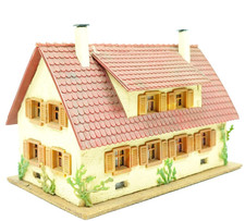 Faller 254 2Familienhaus Holz Pappe Gebäude 1:87 H0 50/60er Jahre Mischbauweise