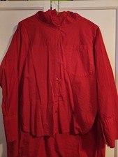 Rote VoKuHiLa Bluse mit Kapuze