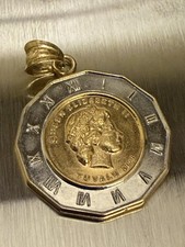 (hohl) Echt 18k Gold Queen