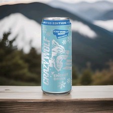 5x Crazy Wolf Iced Vanilla Berry Energy Drink 0,33