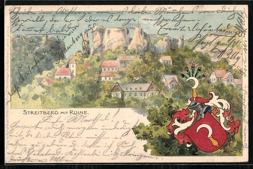 Lithographie streitberg - lithographie, /