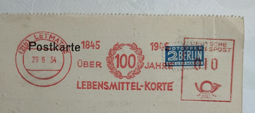 Beleg mit freistempel - beleg,