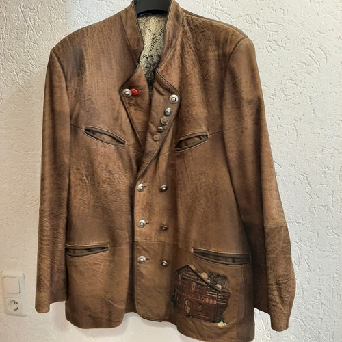 Leder trachtenjacke herren - leder,