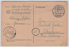 All. Bes. Behelfsganzsache Landpoststempel 24 Friedrichsholm über Rendsburg