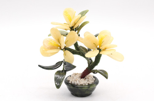 Jade edelstein bonsai dekor - edelstein,