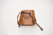 Handmade Leder-Kreisbeutel