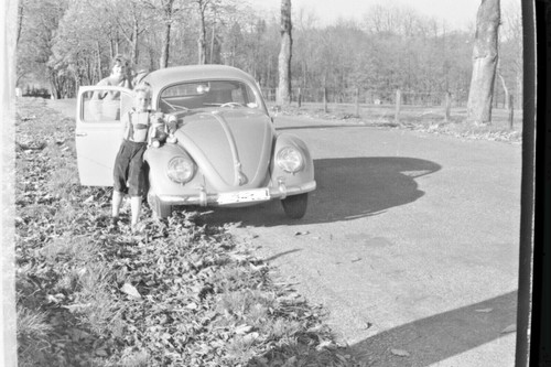 Altes negativ käfer frau - altes, vw