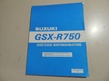 Suzuki GSX R 750 Ergänzung Werkstatthandbuch 1998
