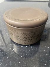 Vintage Pfalz Lancaster Vitramic Hornsea England Covered Bowl mit Deckel Glas Mcm