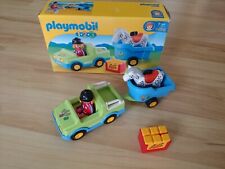 Playmobil Auto mit Pferdeanhänger und Pferd 6958