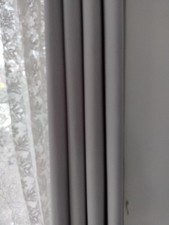 Dekoschal Oesen sehr hell grau