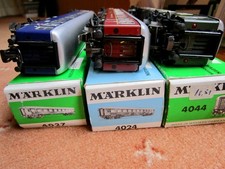 Märklin H0 Personenwagen 4024,4027,4044 (Blech) mit Licht, OVP