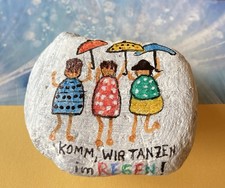 bemalter Stein Naturstein