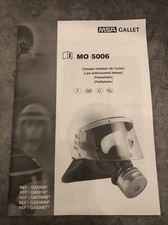 Gebrauchsanweisung Polizeihelm MSA Gallet MO 5006 Polizei Police Helmet Manual