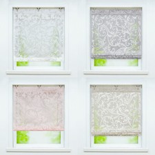 Raffrollo ohne Bohren Raffgardinen Küche Fenstergardinen mit Haken Bändchenrollo