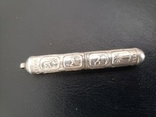 antike 50-60er Judaica Gefäß/behälter 925 Silber/Silver? 12 Stämme Israel Tribes
