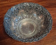 Antike Silberschale Jugendstil HS/Hanauer 800er Silber?