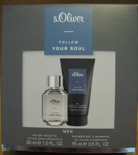 S.Oliver Geschenk Set Herren  30ml Eau de Toilette Spray+75ml Shower Gel&Shampoo