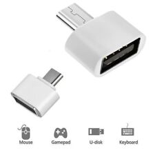 Micro USB auf USB A Adapter OTG USB-Stick Daten Übertragung Buchse Weiß A93
