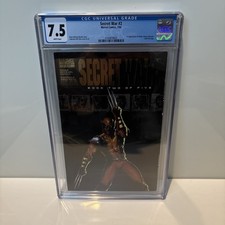 Secret War #2 CGC. 7.5 White Pages! 2004 Book 2 of 5 with Gold Foil Logo!
