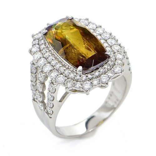Saphir sphene ring 723ct - sphene, 4.723ct