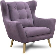 Sofa 2 Sitze Couch 2 seat Holzfüße hochwertiger Flechtstoff Knöpfe skandinavisch