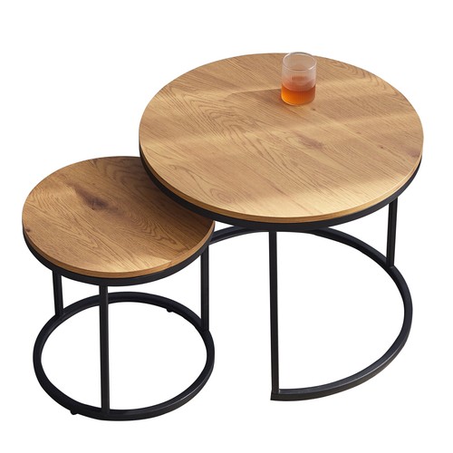 2er set rund couchtischset - set,