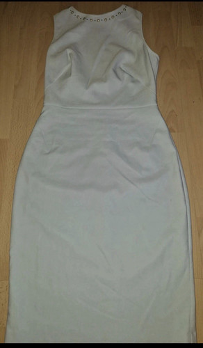 Damen kleid weiß - weiß, midi