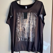 Tshirt Schwarz Satin v. Sara