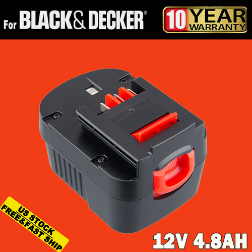 12v battery for black decker - black,
