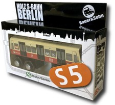 Holzeisenbahn Anhänger S5 S-Bahn Berlin  kompatibel Eisenbahn