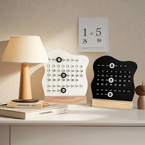 Holz schreibtischkalender - holz,