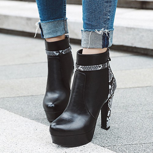 Damen high heels color block - high,